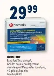 Familiprix biomedic allergy relief liquid gels offer