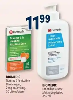 Familiprix Biomedic nicotine gum offer
