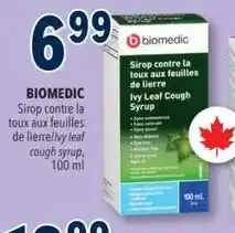 Familiprix biomedic ivy leaf cough syrup offer