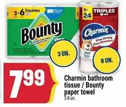 Marché Adonis Charmin bathroom tissue / Bounty paper towel offer