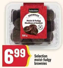 Marché Adonis Selection moist-fudgy brownies offer