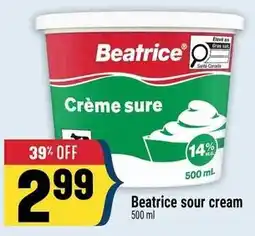 Marché Adonis Beatrice sour cream offer