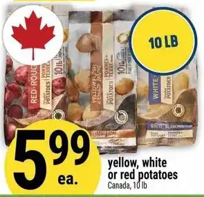 Marché Adonis yellow, white or red potatoes offer