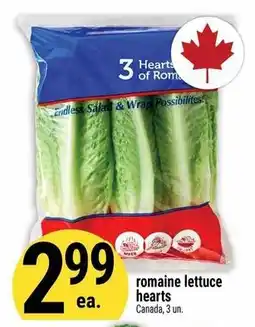 Marché Adonis romaine lettuce hearts offer