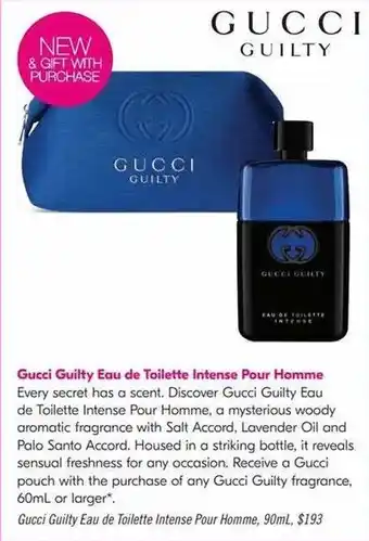 Gucci Guilty Eau de Toilette Intense Pour Homme