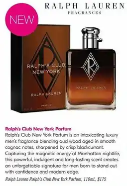 Shoppers Drug Mart Ralph Lauren Ralph's Club New York Parfum offer