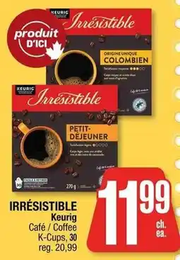 Jean Coutu Irresistible Keurig Café / Coffee K-Cups offer
