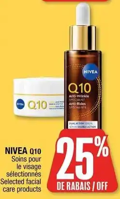 Jean Coutu Nivea q10 soins pour le visage selectionnes offer