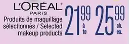Jean Coutu L'oreal paris selected makeup products offer