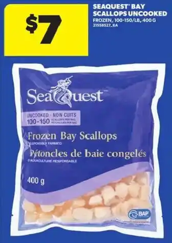 Seaquest frozen bay scallops