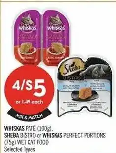 Shoppers Drug Mart Whiskas wet cat food offer