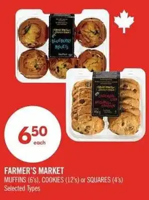 Shoppers Drug Mart Farmer's Market muffins cookies or squares offer