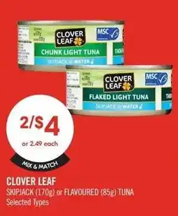 Shoppers Drug Mart Clover Leaf tuna offer