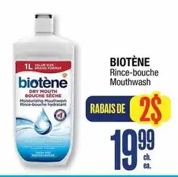 Jean Coutu Biotene dry mouth mouthwash offer