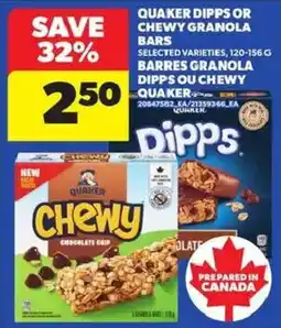 Atlantic Superstore Quaker chewy granola bars offer