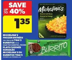 Atlantic Superstore Michelina's frozen entrées burritos offer