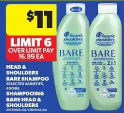 Atlantic Superstore Head & Shoulders Bare Shampoo offer