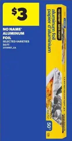 Atlantic Superstore No Name aluminum foil offer