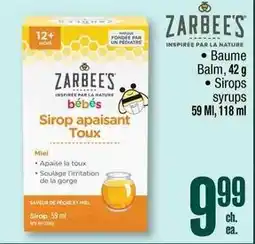 Jean Coutu Zarbees sirop apaisant toux offer