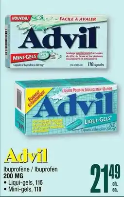 Jean Coutu Advil ibuprofene / ibuprofen 200 mg offer