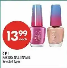 Shoppers Drug Mart O-P-I Rapidry Nail Enamel offer