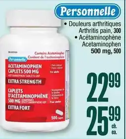 Jean Coutu Personnelle acetaminophen caplets 500 mg offer