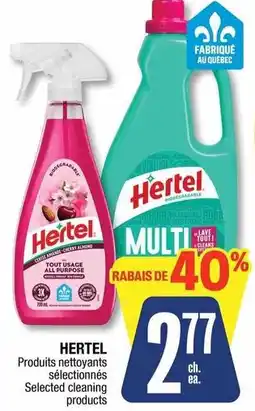 Jean Coutu Hertel selected cleaning products offer