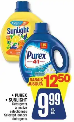 Jean Coutu Purex Sunlight Detergents à lessive sélectionnés offer
