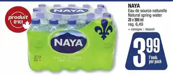 Jean Coutu Naya natural spring water offer