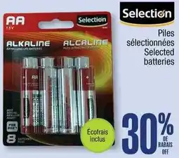 Jean Coutu Selection alkaline batteries offer