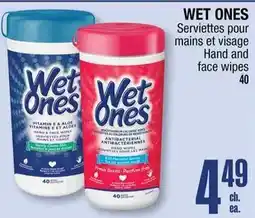 Jean Coutu Wet Ones hand and face wipes offer