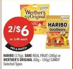 Shoppers Drug Mart Haribo dare real fruit candy offer