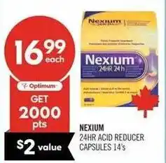 Shoppers Drug Mart Optimum nexium 24hr acid reducer capsules offer