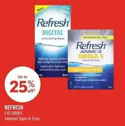 Shoppers Drug Mart Refresh eye drops offer