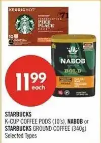 Shoppers Drug Mart Starbucks k-cups coffee pods offer