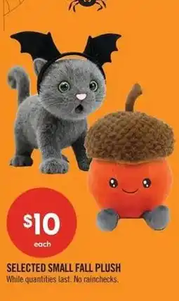 Shoppers Drug Mart Selected small fall plush offer