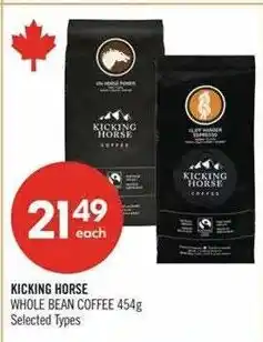 Shoppers Drug Mart Kicking Horse whole bean coffee offer