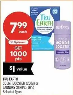Shoppers Drug Mart Tru Earth scent booster or laundry strips offer