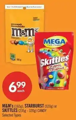 Shoppers Drug Mart M&M's, Starburst or Skittles candy offer