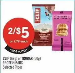 Shoppers Drug Mart Clif protein bars offer