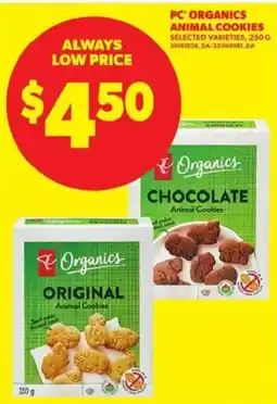 Atlantic Superstore PC Organics animal cookies offer