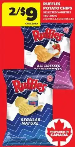 Atlantic Superstore Ruffles potato chips offer