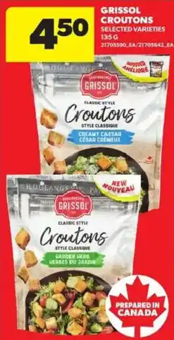 Atlantic Superstore Grissol croutons offer