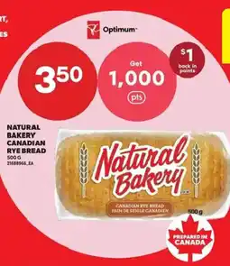 Atlantic Superstore Natural Bakery Canadian Rye Bread offer