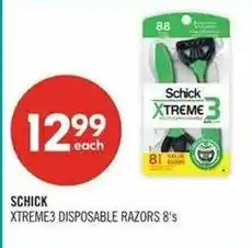 Shoppers Drug Mart Schick xtreme3 disposable razors offer