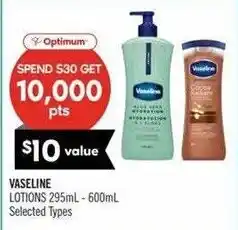 Shoppers Drug Mart Optimum Vaseline Lotions offer