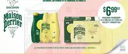 Shoppers Drug Mart Maison Perrier sparkling water offer