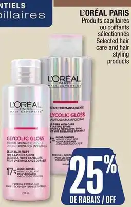 Jean Coutu L'oreal paris selected hair care and hair styling products offer