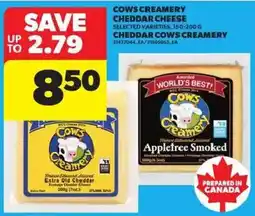 Atlantic Superstore Cows Creamery cheddar cheese offer