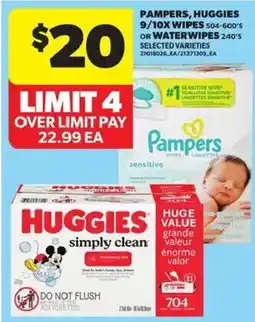 Atlantic Superstore Pampers huggies wipes offer